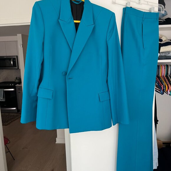 Balenciaga Waisted technical-twill blazer & matching trousers - Picture 2 of 10